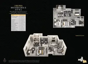 3BHK Prima, Dosti Marina, Wing A