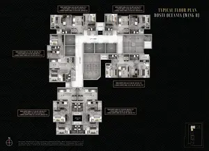 Typical Floor Plan, Dosti Oceania, Wing B