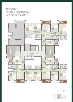 Refuge Floor Plan, 5th, 10th, 15th & 20th