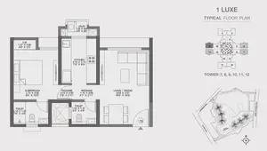 1 Luxe, Typical Floor Plan