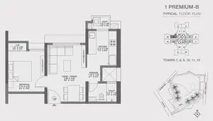 1 Premium-B, Typical Floor Plan