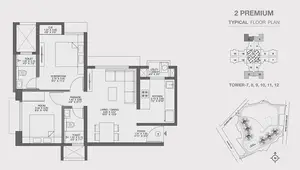 2 Premium, Typical Floor Plan