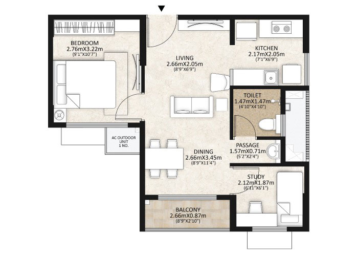 Mahindra World City at Chengalpattu, Chennai- Floor Plan