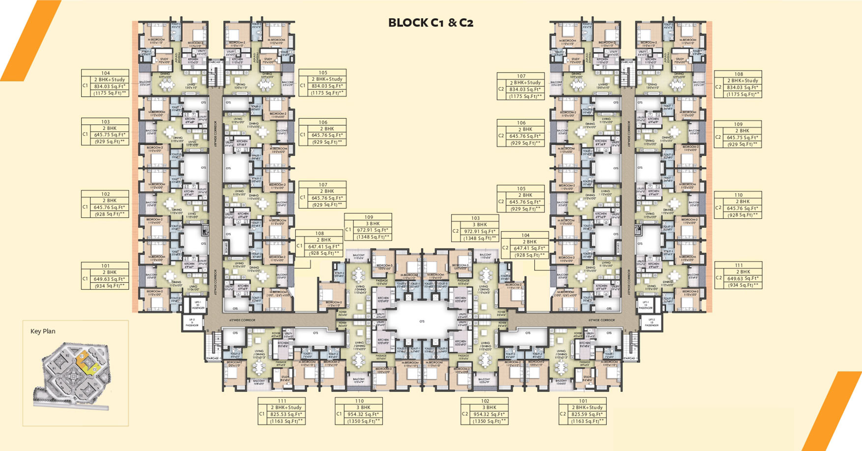 Akshaya Republic at Kovur Near Porur, Chennai - Floor Plan