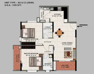 2 BHK, B2 & C2