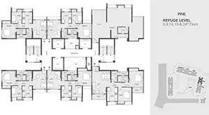 Pine, Refuge Level 5, 9, 14, 19 & 24th Floor