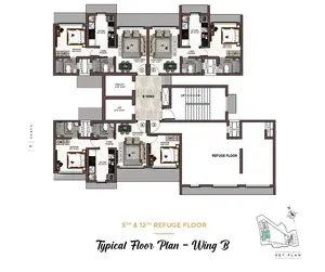 Typical Floor Plan - Wing B