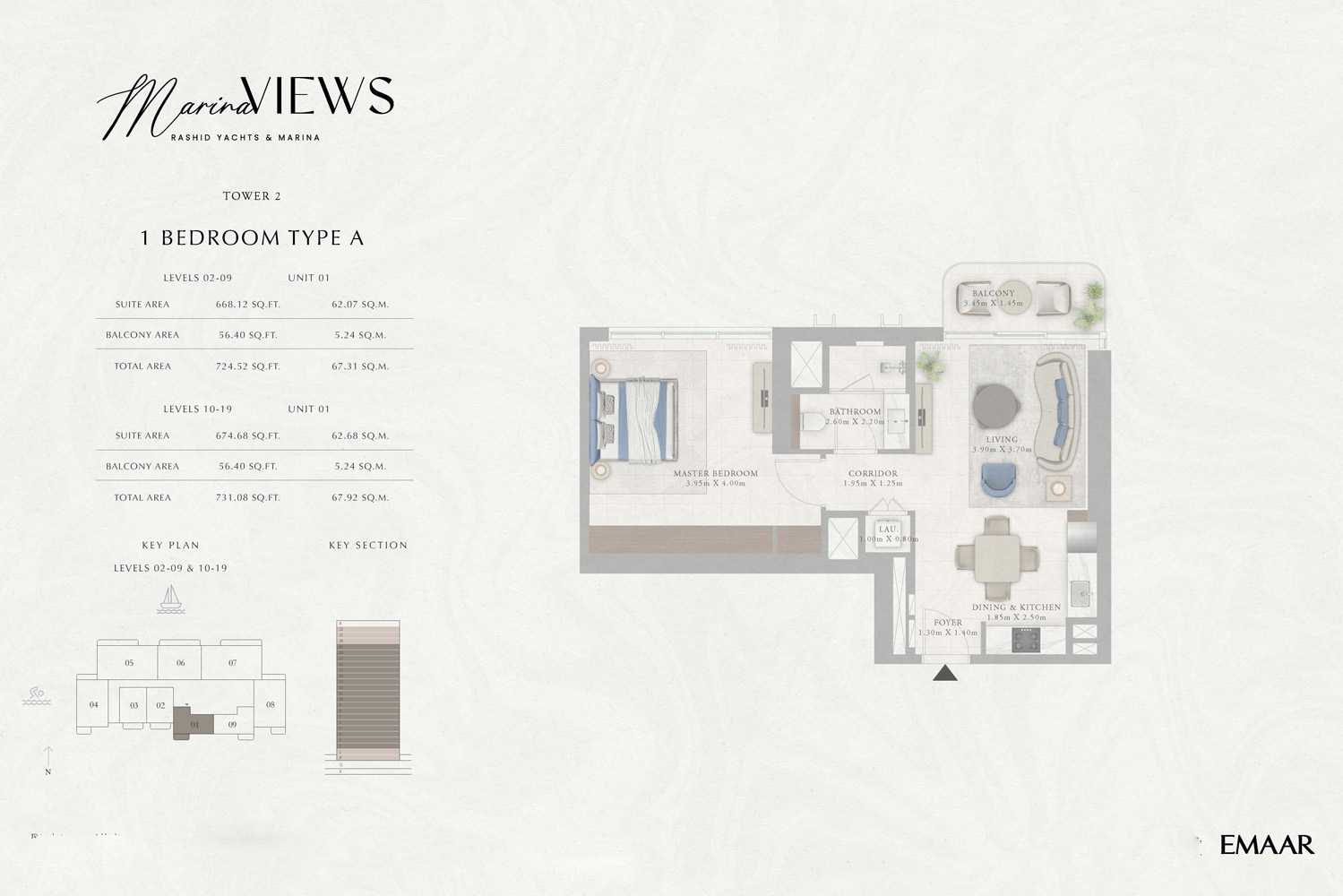 Type A, Unit 1, Level 10 - 19
