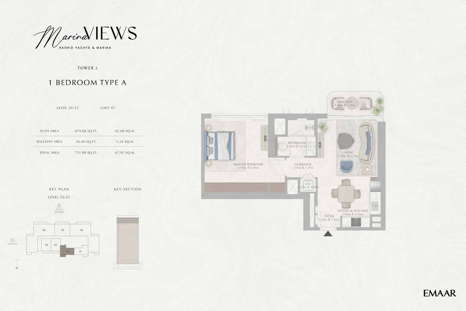 Type A, Unit 1, Level 20 - 22