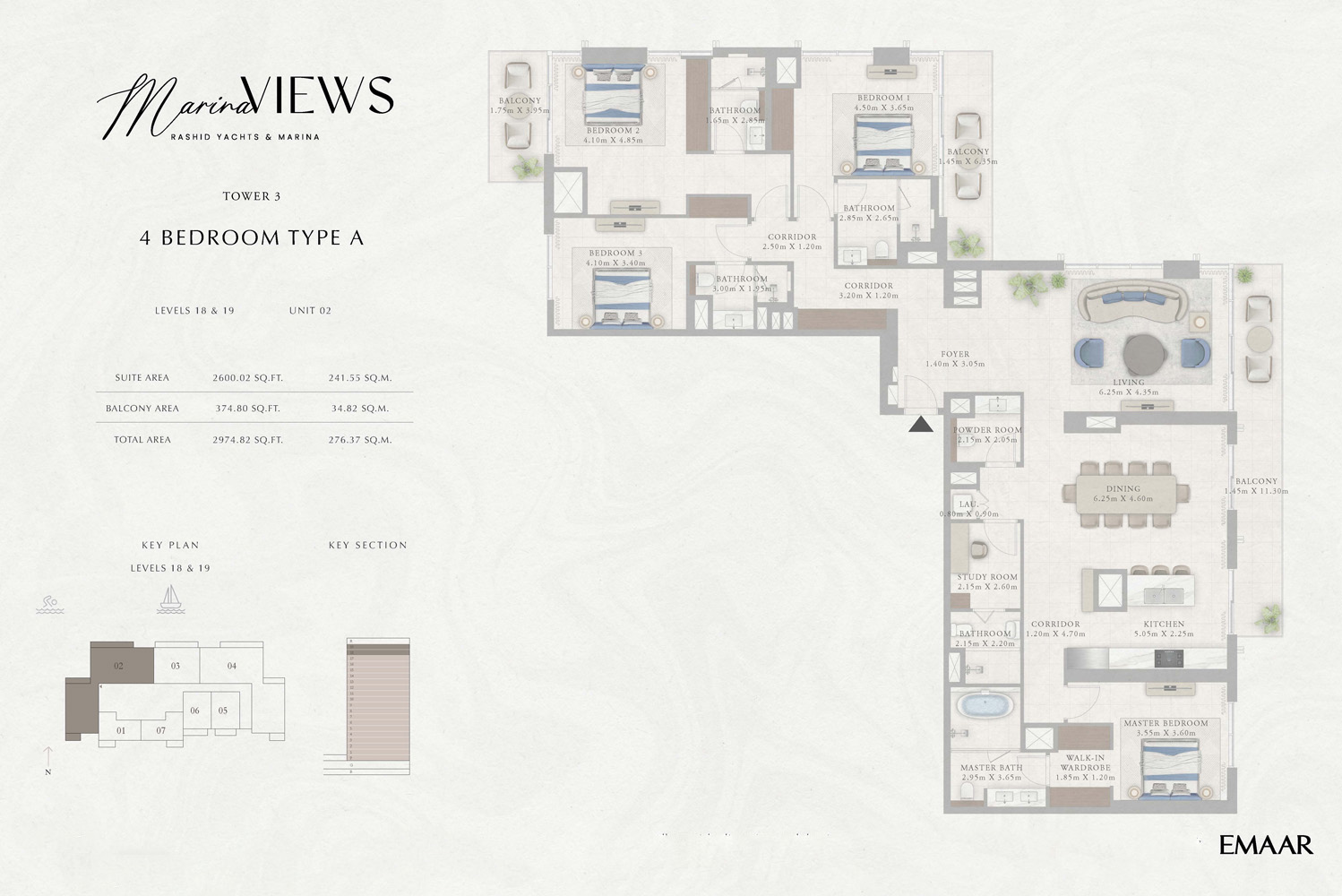 Type A, Unit 2, Level 18 & 19