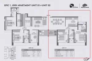 Epic 1, Jodi Apartment, Unit 01