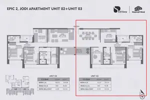 Epic 2, Jodi Apartment, Unit 02