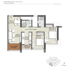 2 BHK Premium B, Unit 03