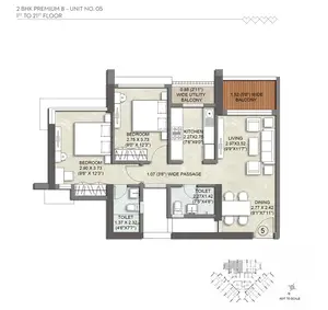 2 BHK Premium B, Unit 05