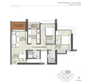 2 BHK Premium B, Unit 06