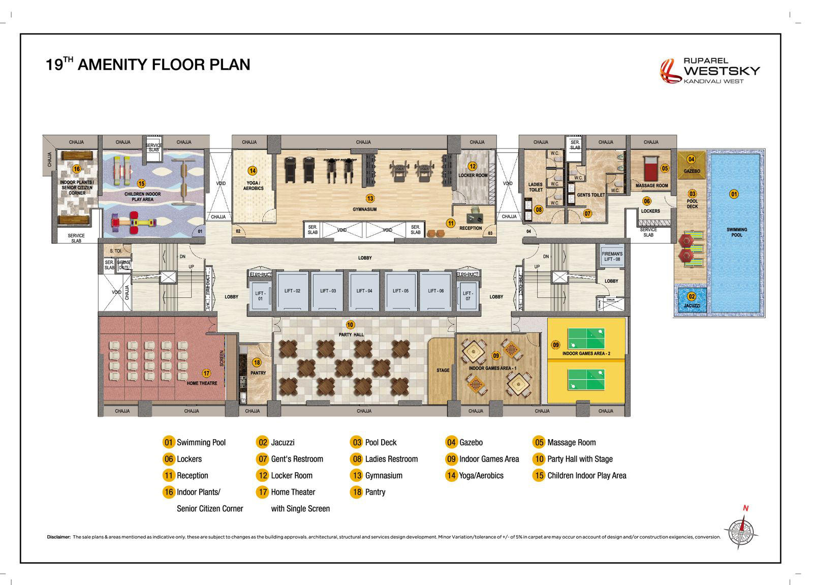Amenity Floor Plan, 19th