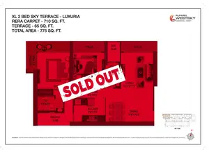 XL, 2 Bedroom, Sky Terrace-Luxuria