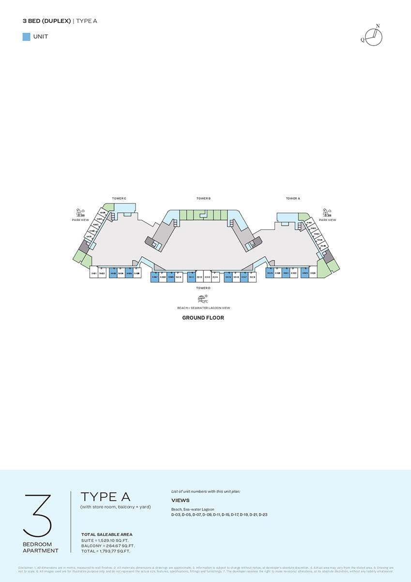 Duplex, Type A, Ground Floor