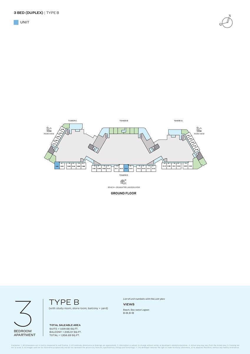 Duplex, Type B, Ground Floor