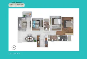 3 BHK, Rose & Giona