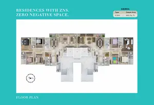 4 BHK, Residences With ZNS, Zero negative Space, Siera