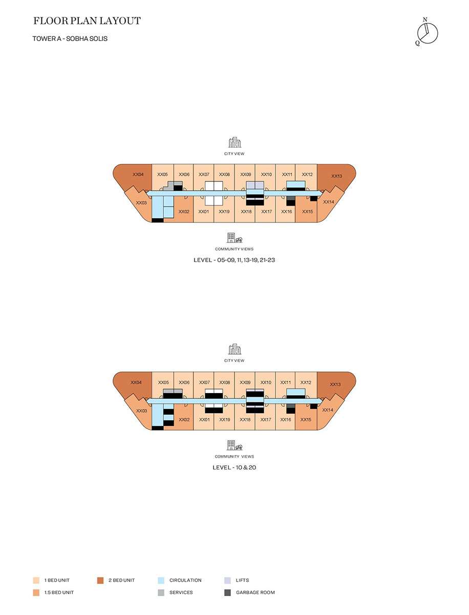 Level 05-09,11,13-19,21-23, Level 10 & 20