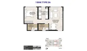 1 BHK, Type 2A