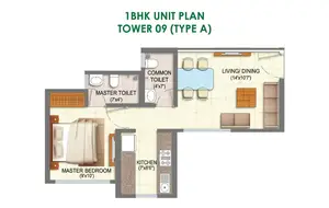 1 BHK, Type A
