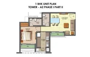 1 BHK, Phase I, Part II