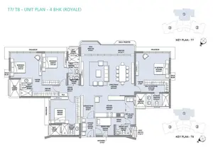 T7-T8 Unit Plan 4 BHK-Royale