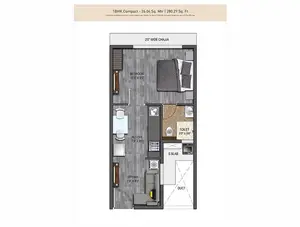 1 BHK, Compact