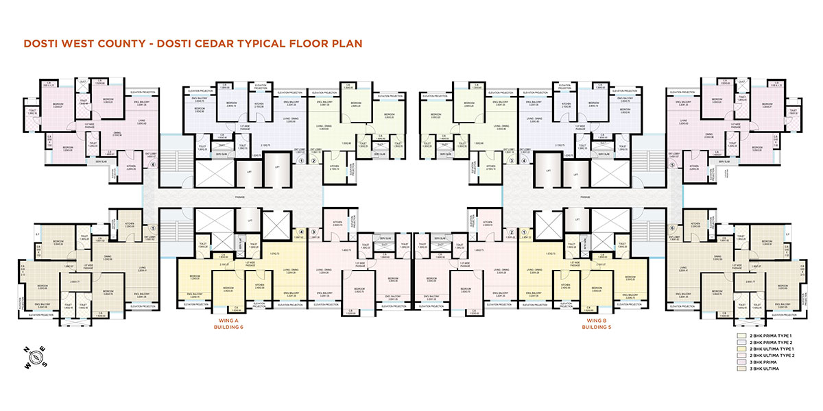 Dosti CREDAR Typical Floor Plan