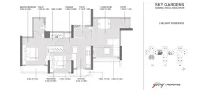 2 Bedroom, Delight Residence