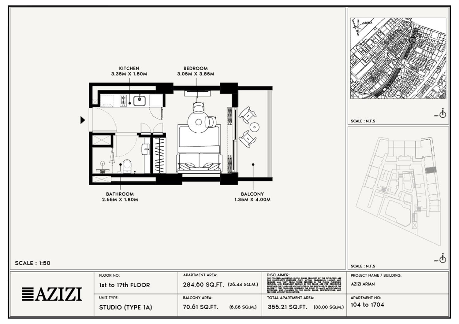 Unit 104 To 1704 (Type 1A)