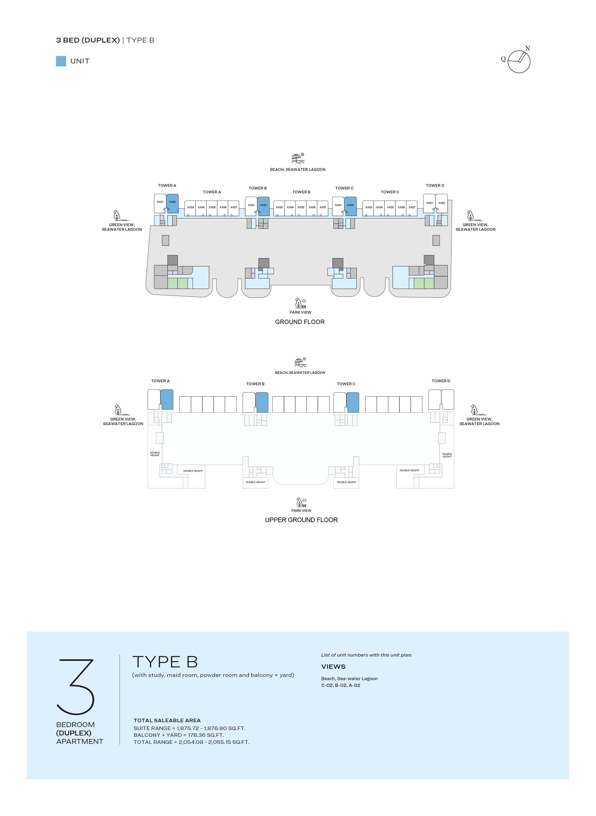 GROUND & UPPER GROUND FLOOR TYPE B
