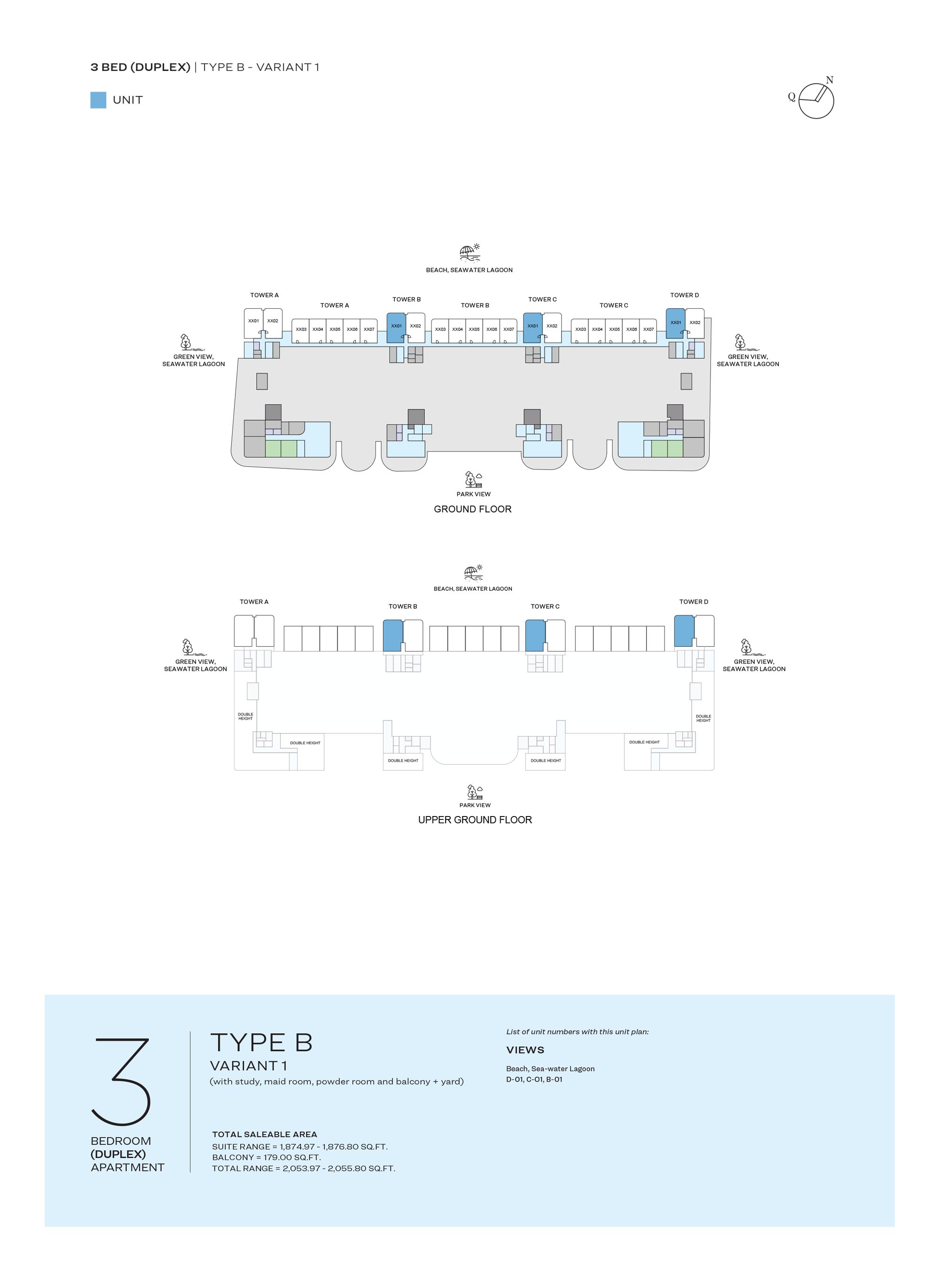 GROUND & UPPER GROUND FLOOR TYPE B-VARIANT 1