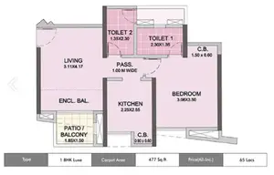 1 BHK Luxe
