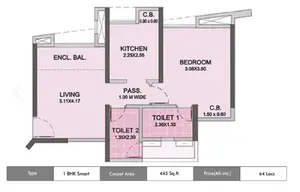 1 BHK Smart
