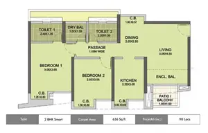 2 BHK Smart