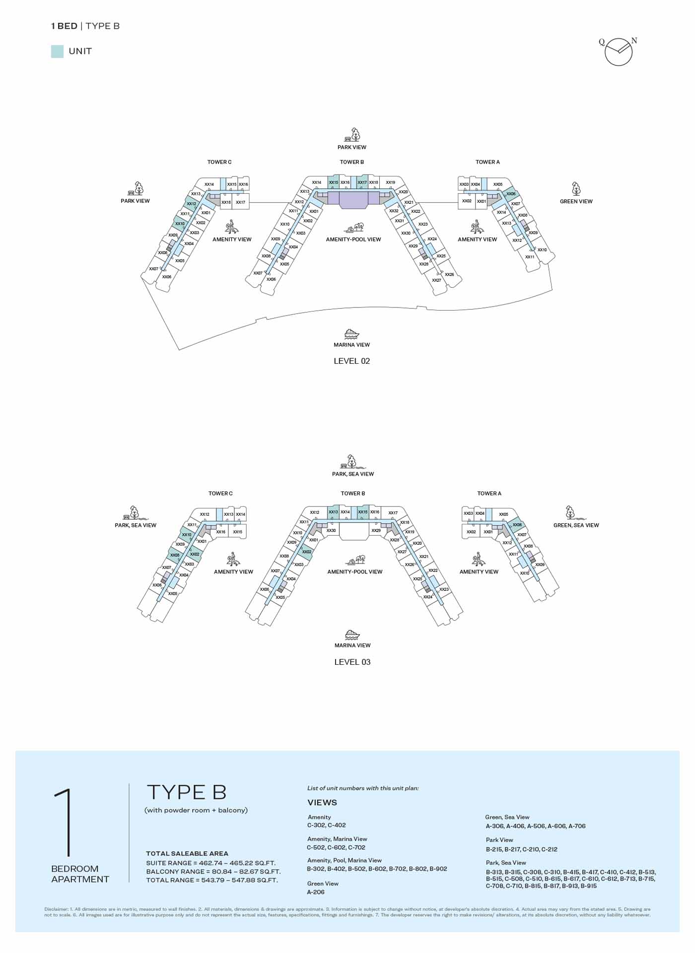 LEVEL 02 & 03 TYPE B