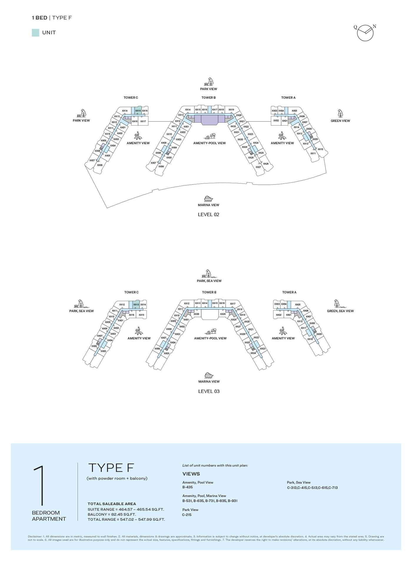 LEVEL 02 & 03 TYPE F