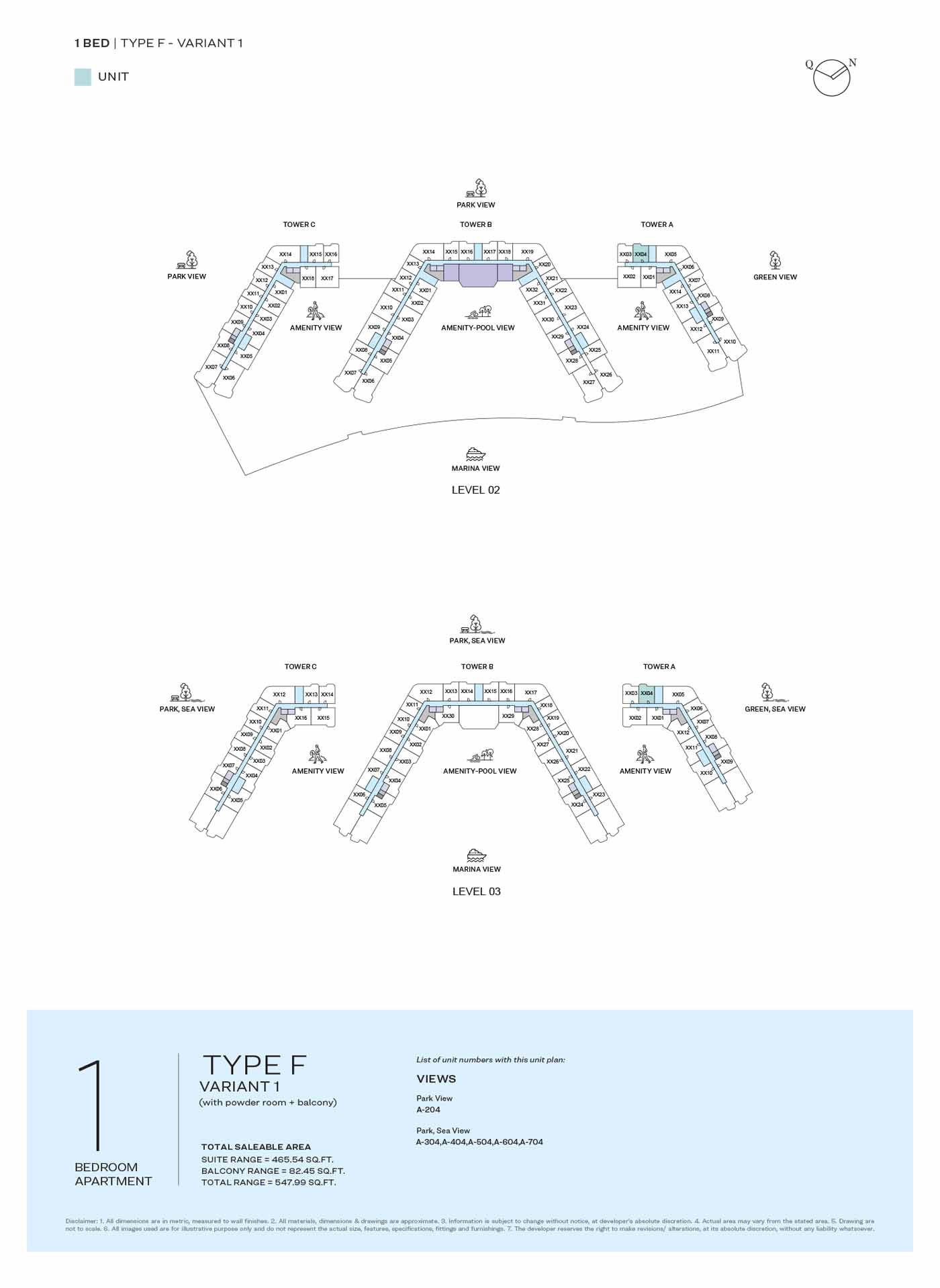 LEVEL 02 & 03 TYPE F-VARIANT 1