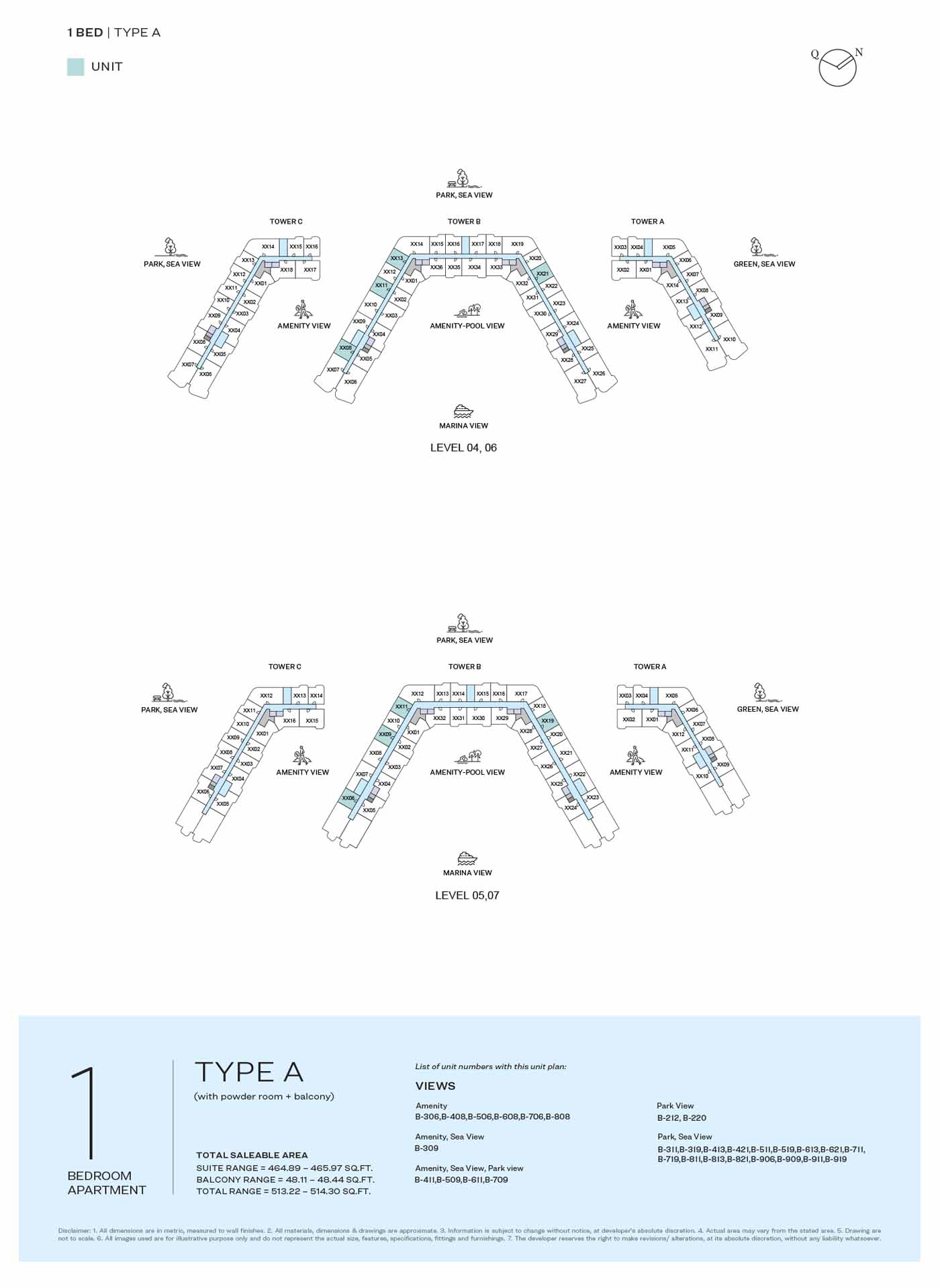 LEVEL 04 TO 07 TYPE A