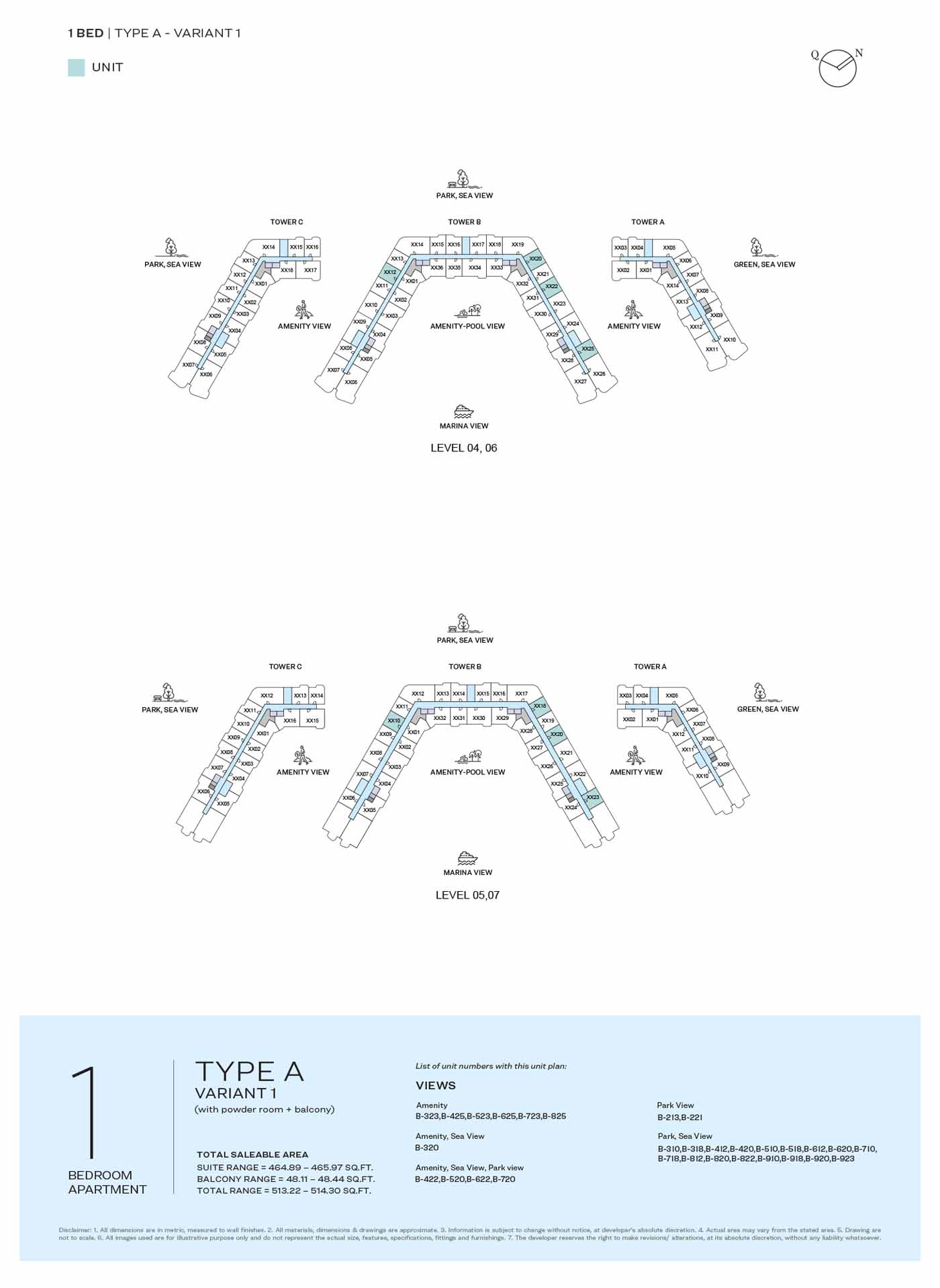 LEVEL 04 TO 07 TYPE A-VARIANT 1