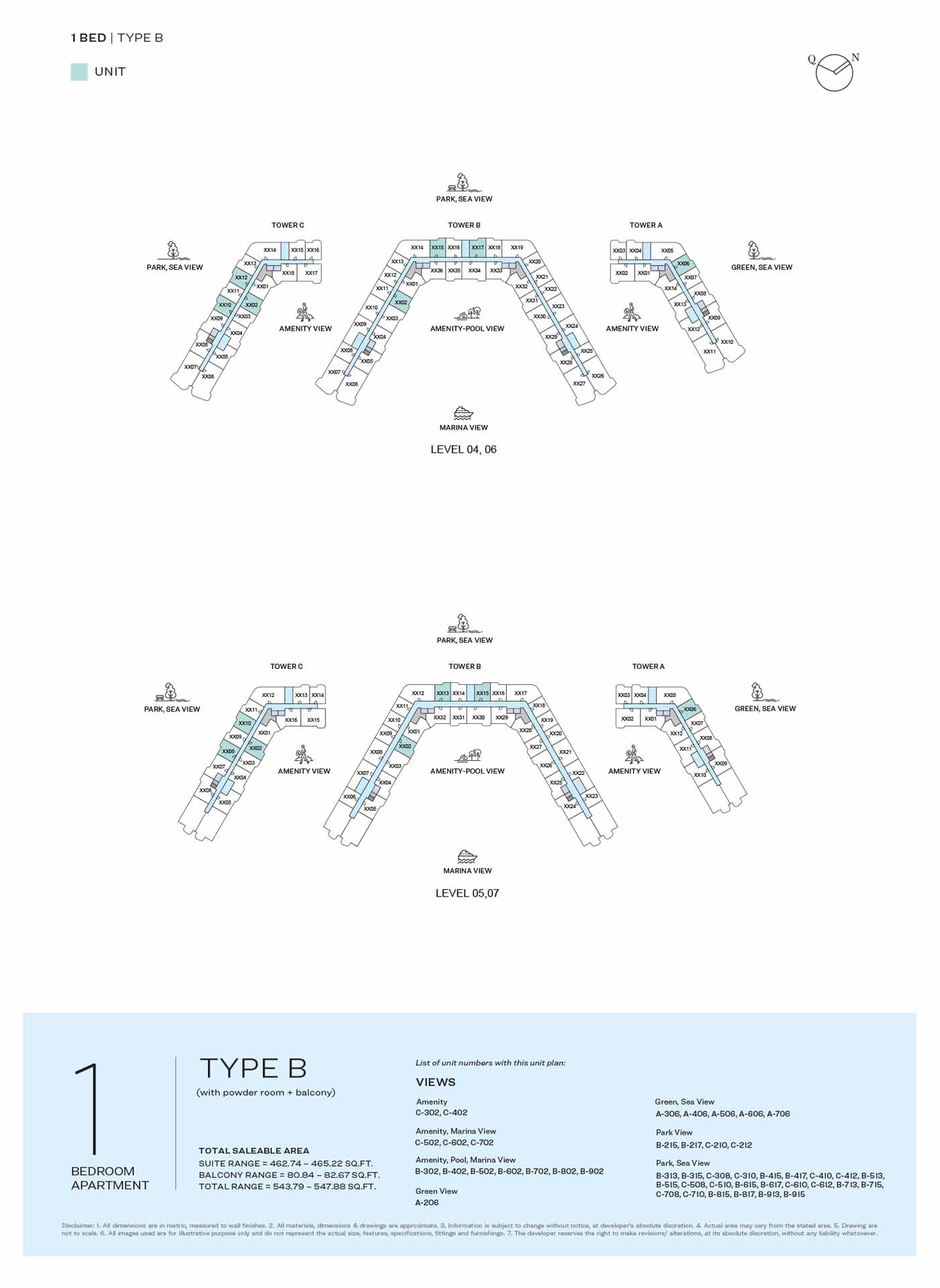 LEVEL 04 TO 07 TYPE B