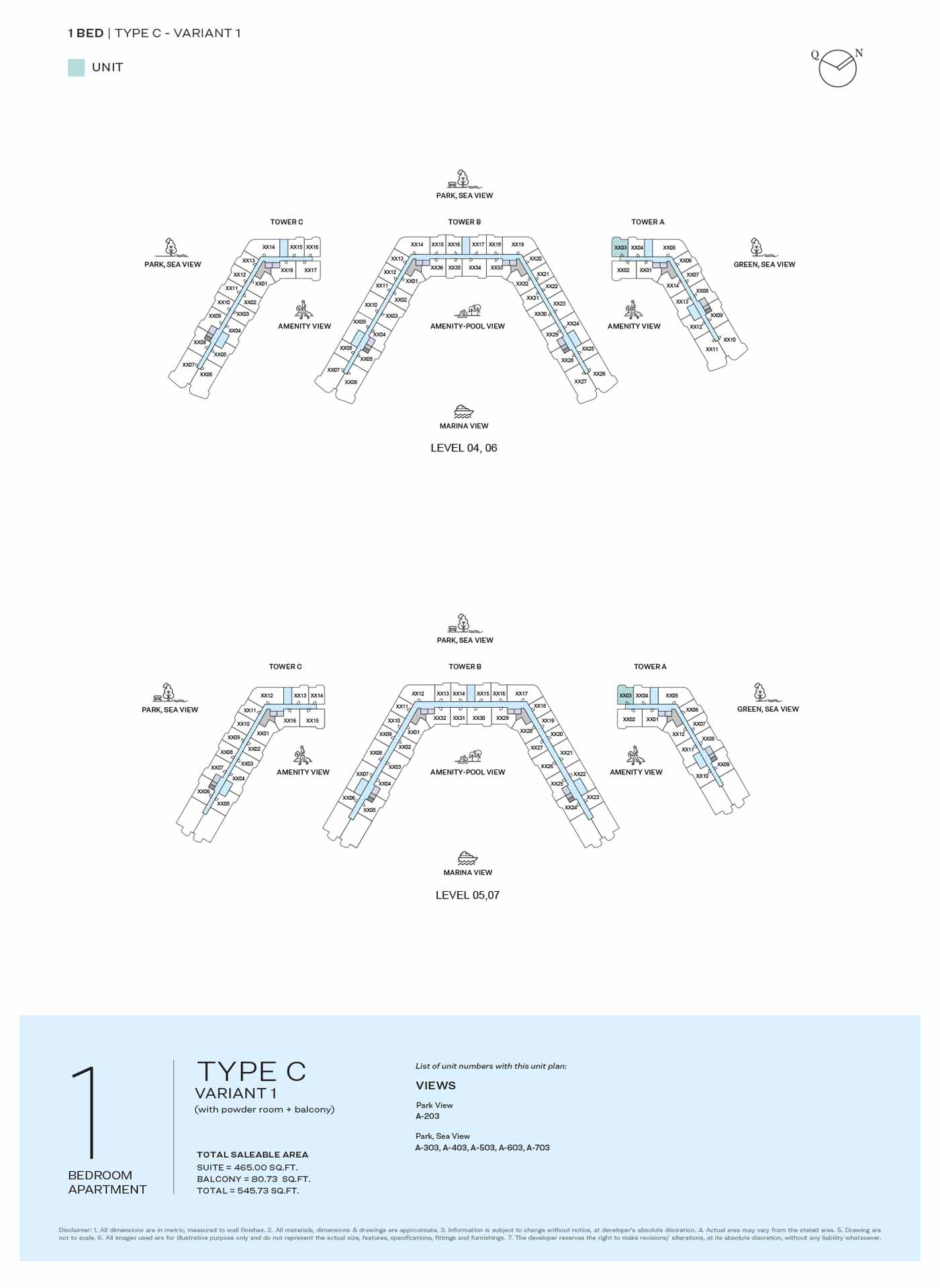 LEVEL 04 TO 07 TYPE C-VARIANT 1