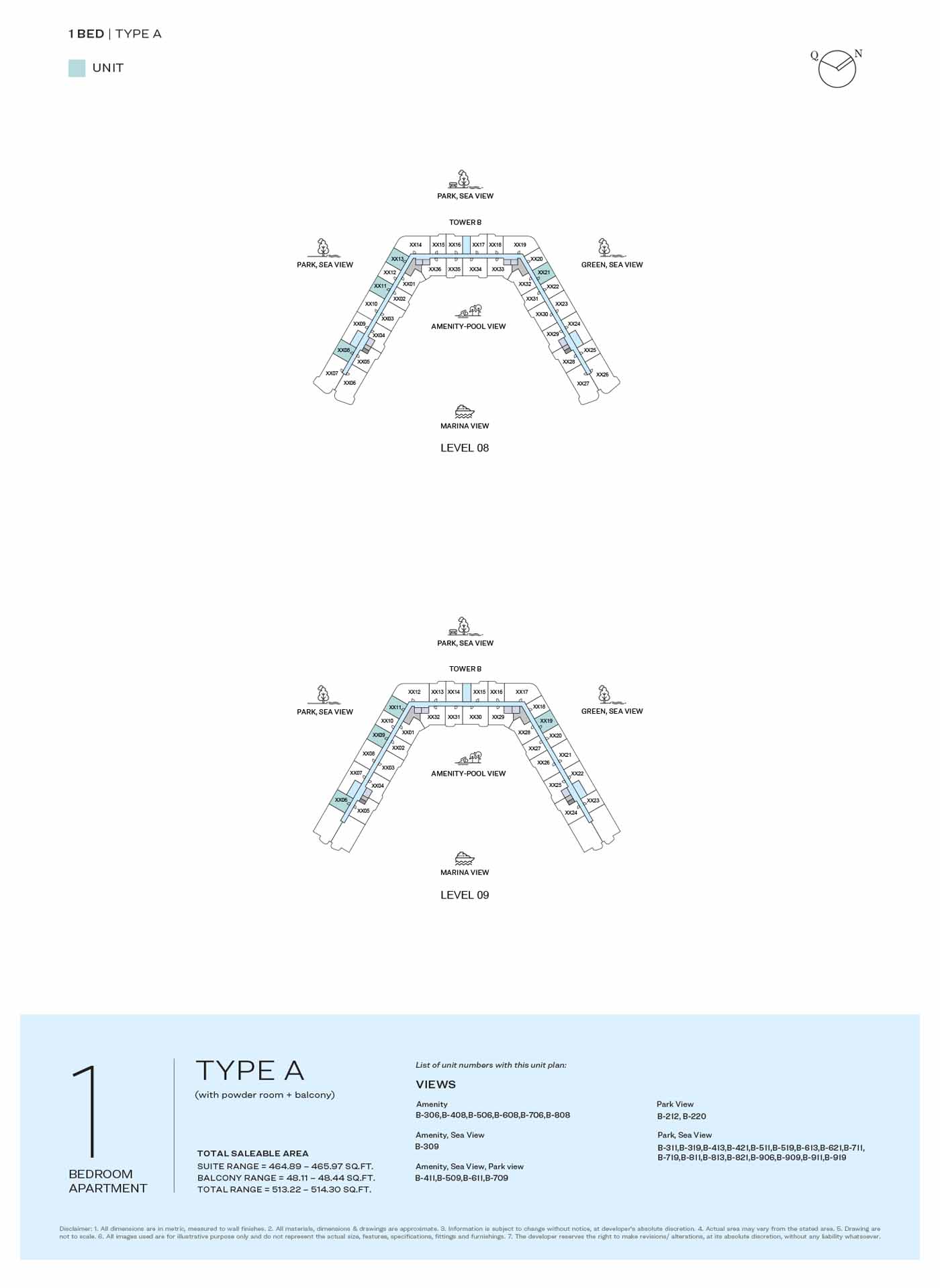 LEVEL 08 & 09 TYPE A