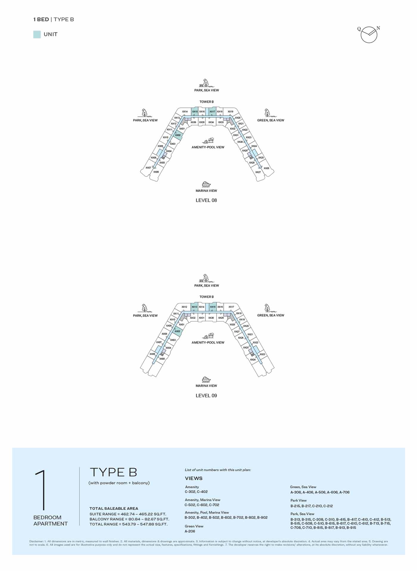 LEVEL 08 & 09 TYPE B