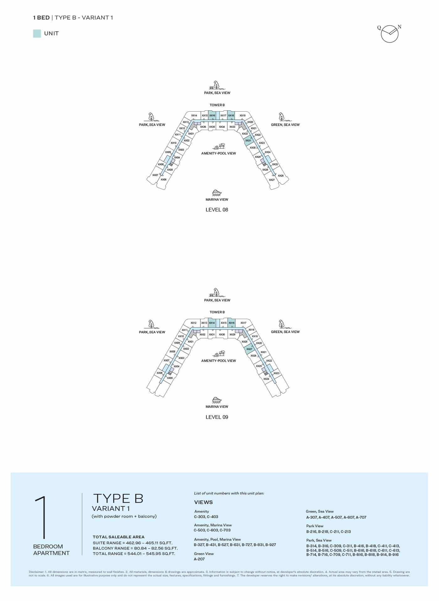 LEVEL 08 & 09 TYPE B-VARIANT 1