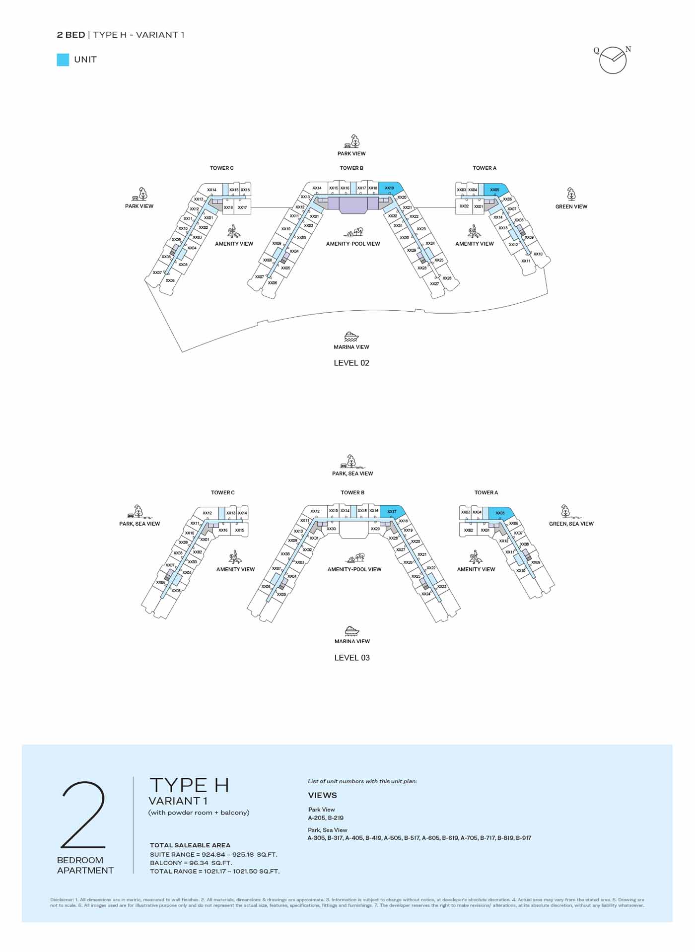 LEVEL 02 & 03 TYPE H-VARIANT 1